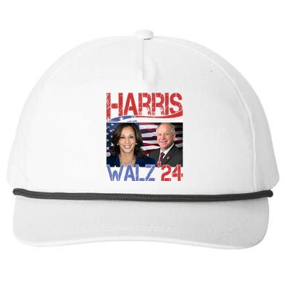 Kamala Harris Tim Walz 2024 Election Snapback Five-Panel Rope Hat