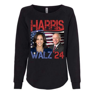 Kamala Harris Tim Walz 2024 Election Womens California Wash Sweatshirt