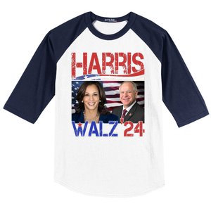 Kamala Harris Tim Walz 2024 Election Baseball Sleeve Shirt