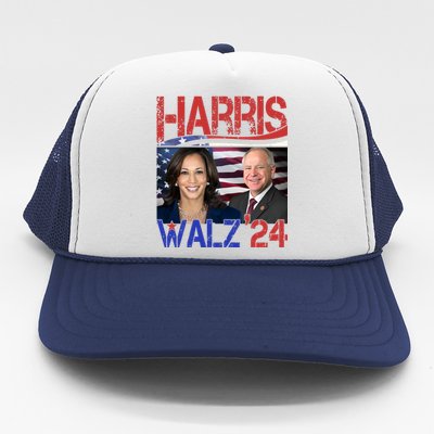 Kamala Harris Tim Walz 2024 Election Trucker Hat