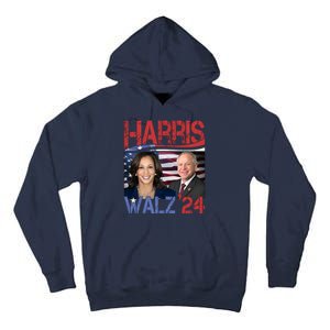 Kamala Harris Tim Walz 2024 Election Tall Hoodie