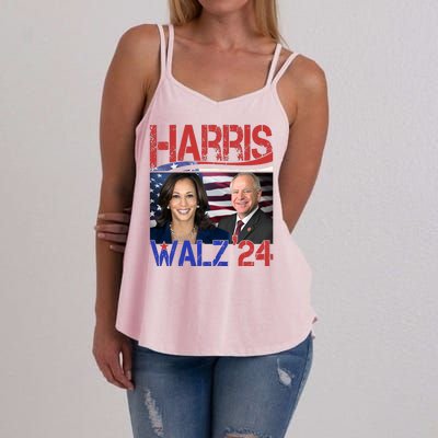 Kamala Harris Tim Walz 2024 Election Women's Strappy Tank