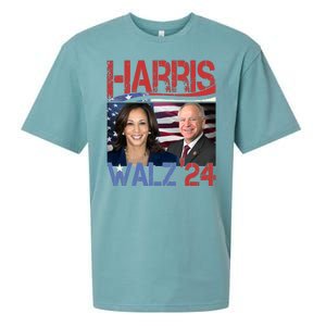 Kamala Harris Tim Walz 2024 Election Sueded Cloud Jersey T-Shirt