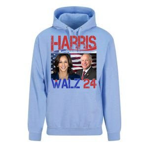 Kamala Harris Tim Walz 2024 Election Unisex Surf Hoodie