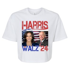 Kamala Harris Tim Walz 2024 Election Bella+Canvas Jersey Crop Tee