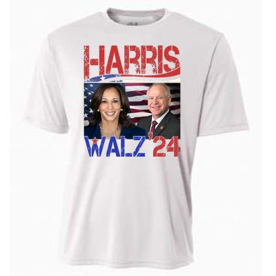 Kamala Harris Tim Walz 2024 Election Cooling Performance Crew T-Shirt