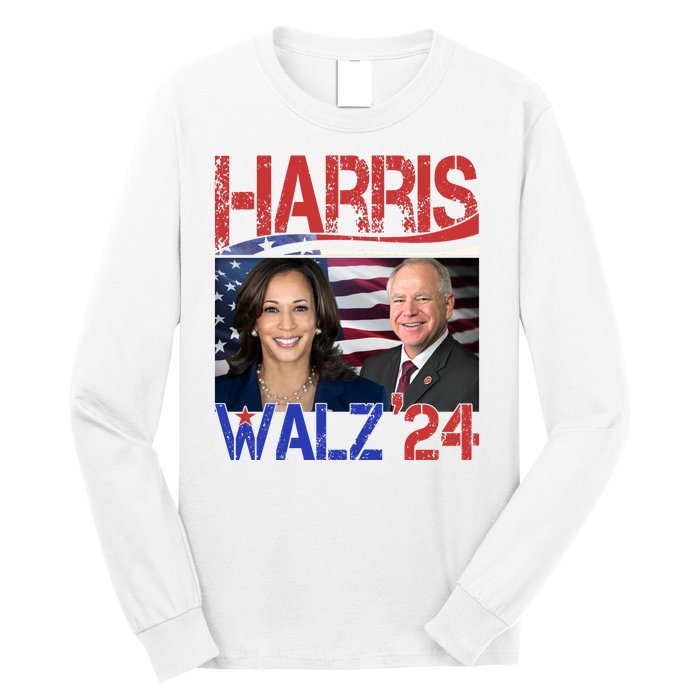 Kamala Harris Tim Walz 2024 Election Long Sleeve Shirt