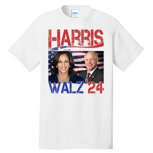 Kamala Harris Tim Walz 2024 Election Tall T-Shirt