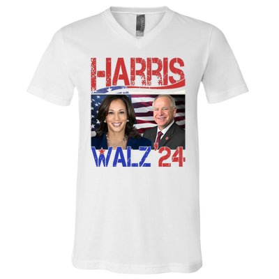 Kamala Harris Tim Walz 2024 Election V-Neck T-Shirt