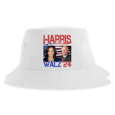 Kamala Harris Tim Walz 2024 Election Sustainable Bucket Hat