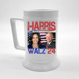 Kamala Harris Tim Walz 2024 Election Beer Stein