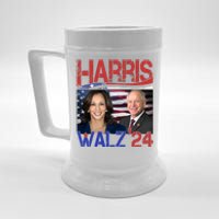 Kamala Harris Tim Walz 2024 Election Beer Stein