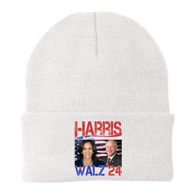 Kamala Harris Tim Walz 2024 Election Knit Cap Winter Beanie