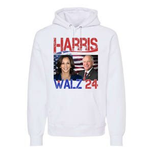 Kamala Harris Tim Walz 2024 Election Premium Hoodie