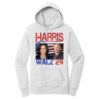 Kamala Harris Tim Walz 2024 Election Women's Pullover Hoodie