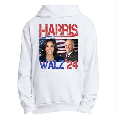 Kamala Harris Tim Walz 2024 Election Urban Pullover Hoodie