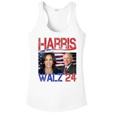 Kamala Harris Tim Walz 2024 Election Ladies PosiCharge Competitor Racerback Tank