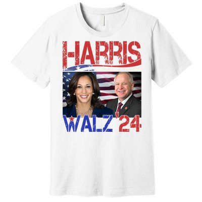 Kamala Harris Tim Walz 2024 Election Premium T-Shirt