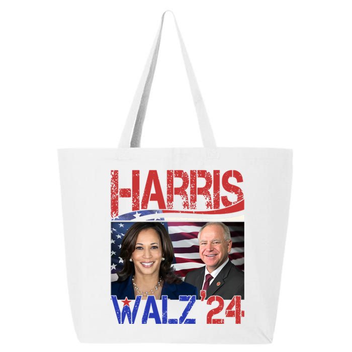 Kamala Harris Tim Walz 2024 Election 25L Jumbo Tote