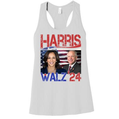 Kamala Harris Tim Walz 2024 Election Women's Racerback Tank