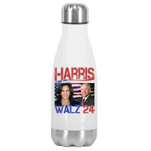 Kamala Harris Tim Walz 2024 Election Stainless Steel Insulated Water Bottle