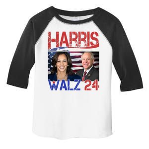 Kamala Harris Tim Walz 2024 Election Toddler Fine Jersey T-Shirt