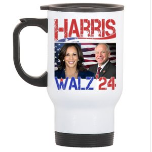 Kamala Harris Tim Walz 2024 Election Stainless Steel Travel Mug