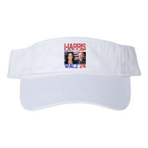 Kamala Harris Tim Walz 2024 Election Valucap Bio-Washed Visor