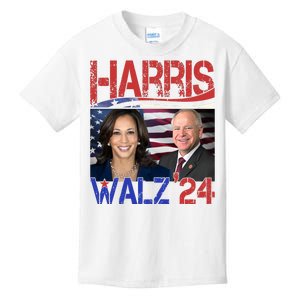 Kamala Harris Tim Walz 2024 Election Kids T-Shirt