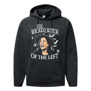 Kamala Harris The Wicked Witch Of The Left Halloween Performance Fleece Hoodie