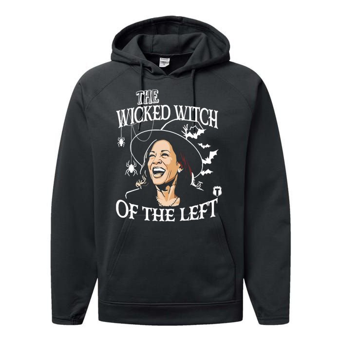 Kamala Harris The Wicked Witch Of The Left Halloween Performance Fleece Hoodie