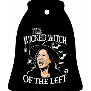 Kamala Harris The Wicked Witch Of The Left Halloween Ceramic Bell Ornament