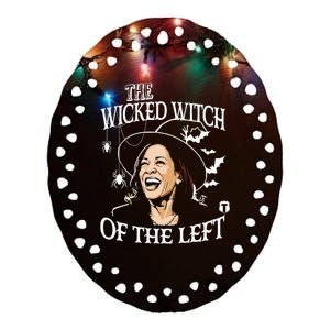 Kamala Harris The Wicked Witch Of The Left Halloween Ceramic Oval Ornament