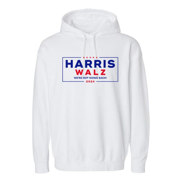 Kamala Harris Tim Walz Waltz 2024 Vp Harris Waltz Election Garment-Dyed Fleece Hoodie