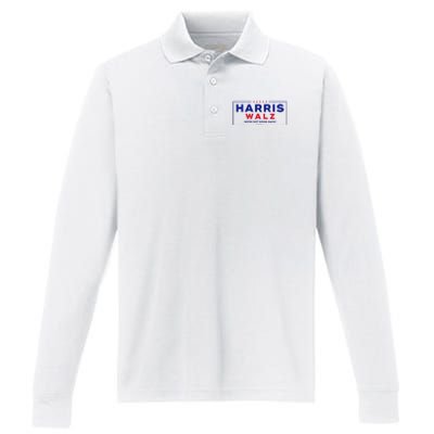 Kamala Harris Tim Walz Waltz 2024 Vp Harris Waltz Election Performance Long Sleeve Polo