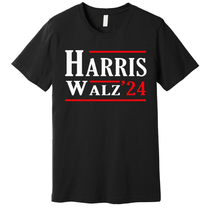 Kamala Harris Tim Walz 2024 Election Democrat Harris Premium T-Shirt