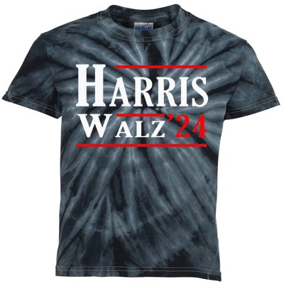 Kamala Harris Tim Walz 2024 Election Democrat Harris Kids Tie-Dye T-Shirt