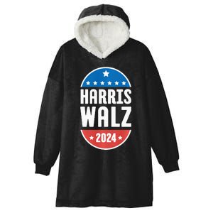 Kamala Harris Tim Walz 2024 Election Democrat Hooded Wearable Blanket