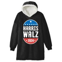 Kamala Harris Tim Walz 2024 Election Democrat Hooded Wearable Blanket