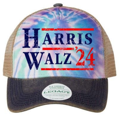 Kamala Harris Tim Walz 2024 Election Democrat Party Legacy Tie Dye Trucker Hat