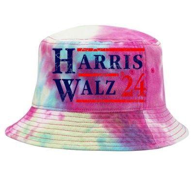 Kamala Harris Tim Walz 2024 Election Democrat Party Tie-Dyed Bucket Hat