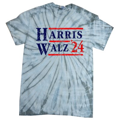 Kamala Harris Tim Walz 2024 Election Democrat Party Tie-Dye T-Shirt