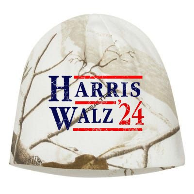 Kamala Harris Tim Walz 2024 Election Democrat Party Kati - Camo Knit Beanie