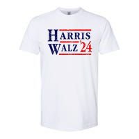 Kamala Harris Tim Walz 2024 Election Democrat Party Softstyle CVC T-Shirt