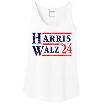 Kamala Harris Tim Walz 2024 Election Democrat Party Ladies Essential Tank