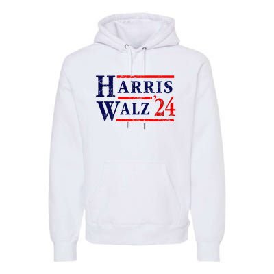 Kamala Harris Tim Walz 2024 Election Democrat Party Premium Hoodie