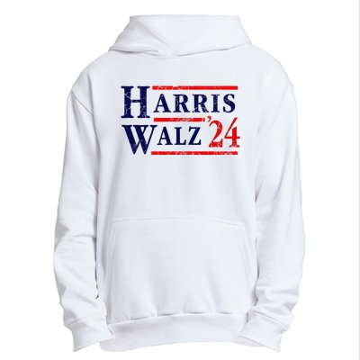 Kamala Harris Tim Walz 2024 Election Democrat Party Urban Pullover Hoodie