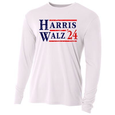 Kamala Harris Tim Walz 2024 Election Democrat Party Cooling Performance Long Sleeve Crew