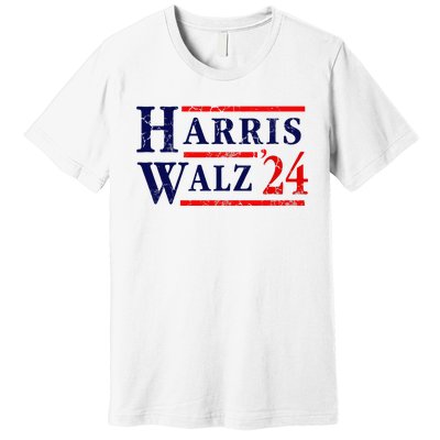 Kamala Harris Tim Walz 2024 Election Democrat Party Premium T-Shirt