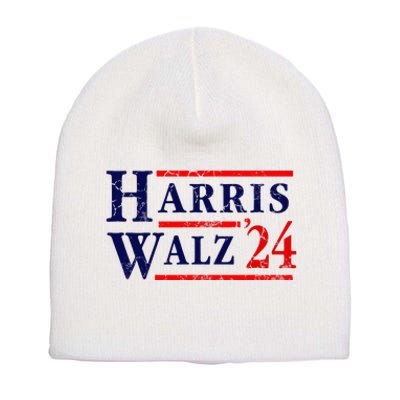 Kamala Harris Tim Walz 2024 Election Democrat Party Short Acrylic Beanie